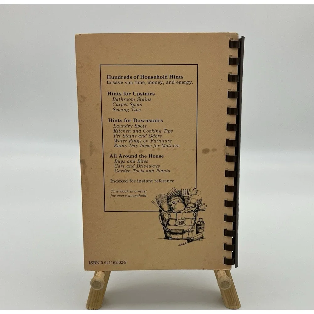 Vtg Hints for Upstairs Downstairs and All Around The House Carol Rees Homemaking